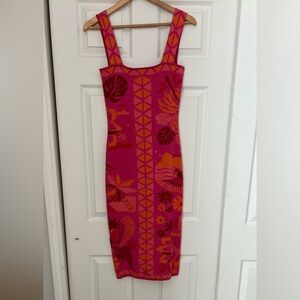Farm Rio Knit midi Dress XS